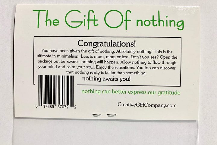 The Do That, Get That Guide On Transparent Candy Gift Of Nothing
